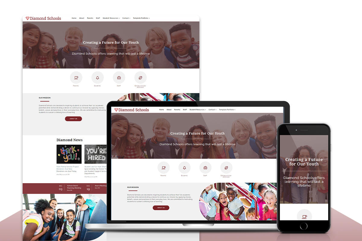 Template design for SCHOOLinSITES
