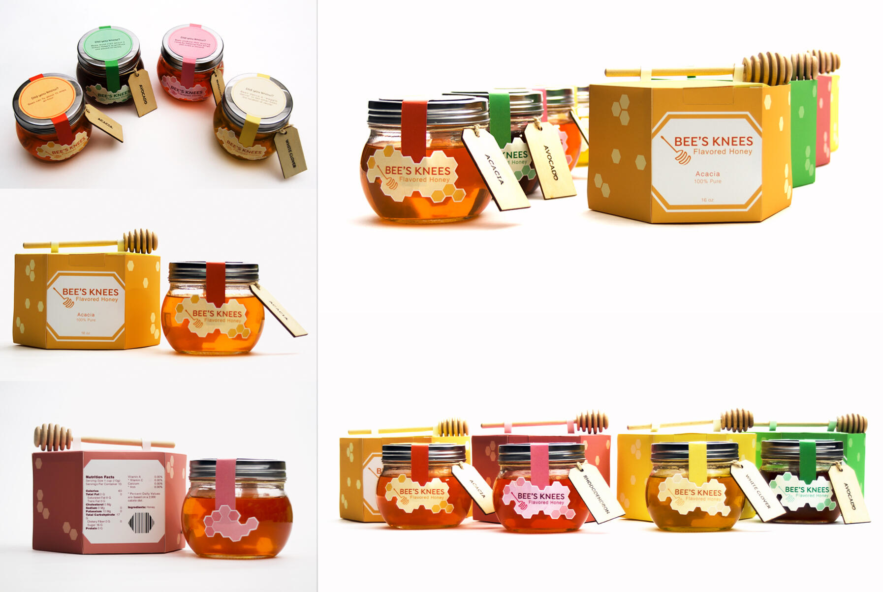 Bee's Knees Packaging Design Photos