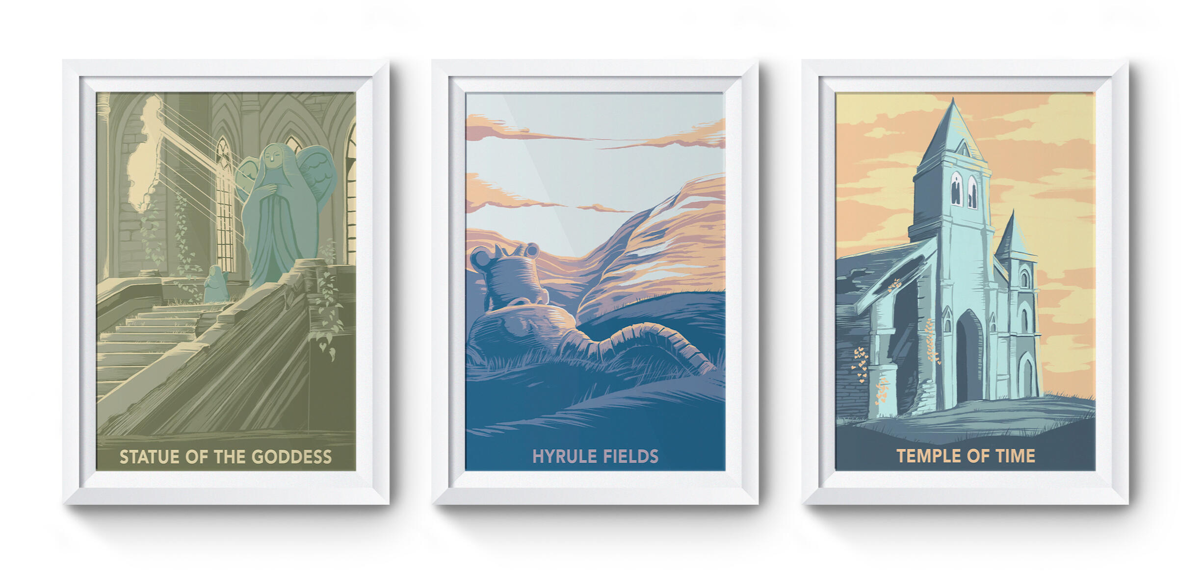 Finished Renders and Mockups of the Posters