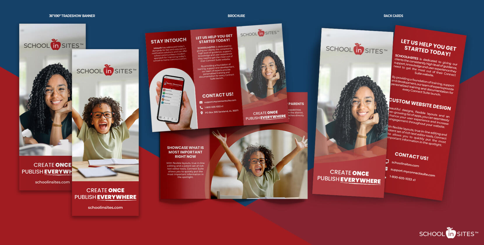 SCHOOLinSITES Printed Marketing Materials